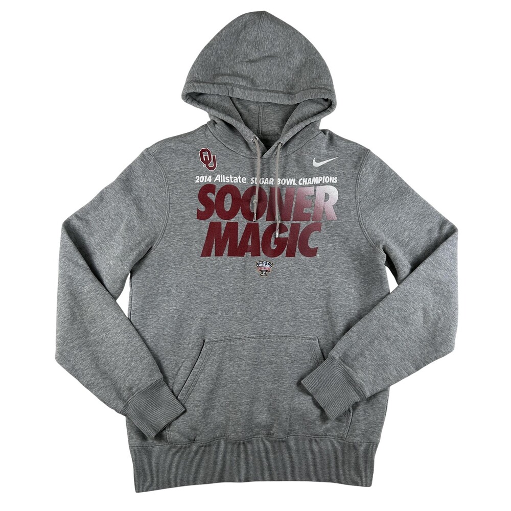 Oklahoma Sooners Hoodie Sweatshirt Mens Medium Football Nike Sooner Magic 2014